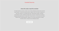 Desktop Screenshot of curatedsources.com